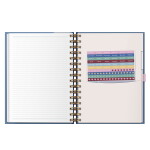 Busy B Nedatovaný zápisník pro učitele Graphic, modrá barva, multi barva, papír