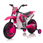 Mamido Dětská elektrická motorka XMX616 růžová | EVA kola | 12V 7Ah
