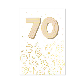 Přání k narozeninám - Zlatá ražba 70 let - Albi