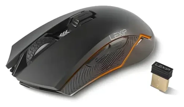Lexip AR18 Aero Speed černá / Herní bezdrátová myš / programovatelná tlačítka / výdrž baterie 24 h (JVAPCM00538)