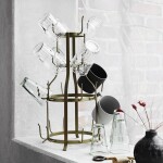 MADAM STOLTZ Sklenice Recycled Glass Light Blue 150 ml, čirá barva, sklo