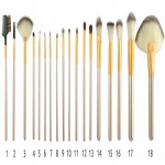 Beautylushh Kosmetické štětce 18 ks v pouzdře P8572