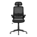 Kancelářská židle, houpací mechanismus, černá síťovina, KA-Q842 BK