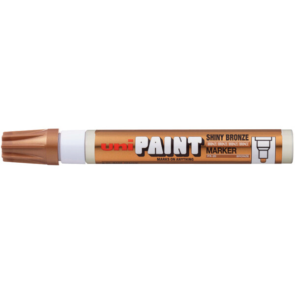 Uni PX-20 lakový popisovač 2,2-2,8 mm lesklý bronzový