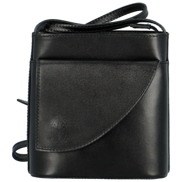 Stylová dámská kožená crossbody Hasta, černá