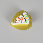 Cake star Podložka pod minidezerty zlatá list 8,5x9,5 cm