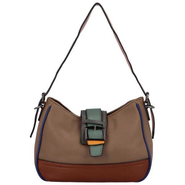 Módní dámská koženková crossbody Liana, khaki