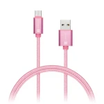 CONNECT IT Wirez Premium Metallic USB C - USB růžovo-zlatá / 1 m (CI-667)
