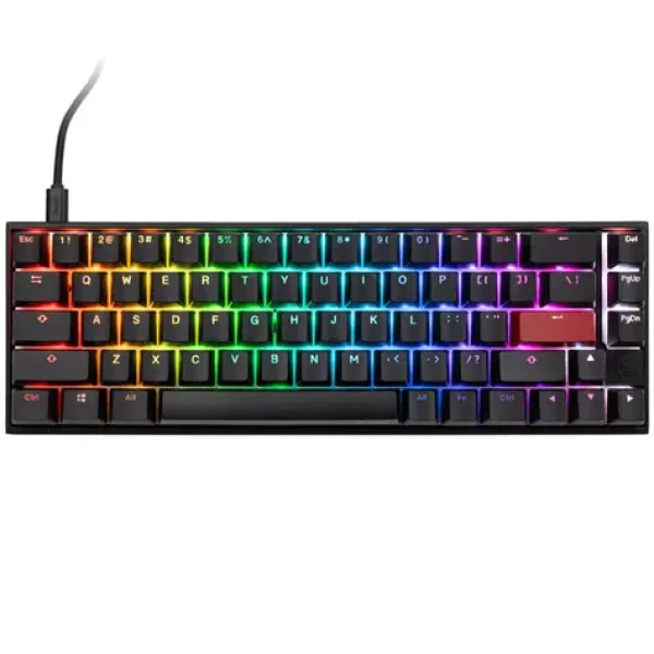 Ducky Mecha Pro Cherry MX-Silent-Red černá / herní klávesnice / podsvícená / mechanická / drátová USB-C / US (DKME2167ST-SUSPDAAT2)