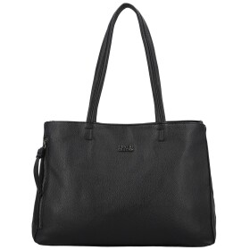 Módní dámská koženková kabelka na rameno Coveri Temari, černá