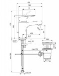 IDEAL STANDARD - Cerabase Umyvadlová baterie s výpustí, chrom BC828AA