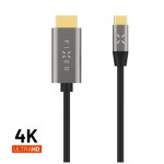 FIXED Video kabel s konektory USB-C/HDMI USB-C 3.1 Gen 2 18Gbps HDMI 2.0 4K60HZ 2m šedý (FIXHU-CHDMI-GR)