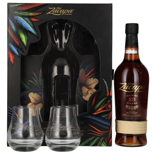 Ron Zacapa Centenario Solera 23y 40% 0,7 l (dárkové balení 2 sklenice)