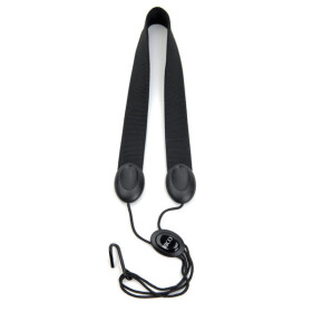 Rico SJA11 Fabric Sax Strap with Metal Hook - Black