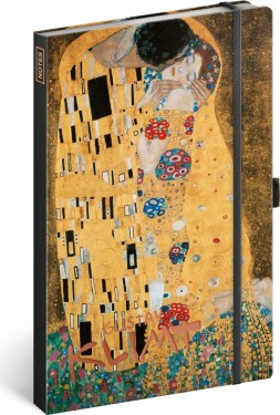 Notes - Gustav Klimt linkovaný, 13 × 21 cm