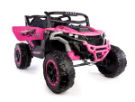 Mamido Elektrické autíčko Buggy Racing Speed 22 růžové | 4x4 | 12V10Ah | 180W | EVA | LED | 2,4Ghz | ECO kůže