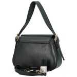Stylová dámská kožená crossbody kabelka Basilie, černá