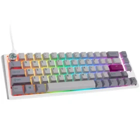 Ducky One 3 Cherry MX-Silent-Red šedá / herní klávesnice / podsvícená / mechanická / drátová USB-C / US (DKON2167ST-SUSPDMIWHHC2)