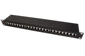 Roline Patch panel 19" STP černý / Patch panel / CAT.5E / 24 portů / 1U (26.11.0328)