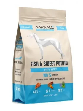 AnimALL Fish Sweet Potato 3 kg / psí granule (111377)