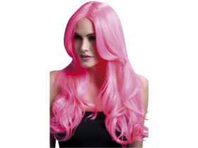 Smiffys.com Paruka - Khloe - Neon růžová