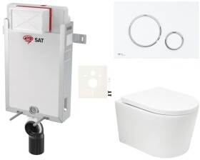 Závěsný WC set k zazdění SAT BREVIS SIKOSZBRTOR76 SIKOSZBRTOR76