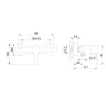 INVENA - Sprchová baterie BRALOS chrom BN-07-001-A