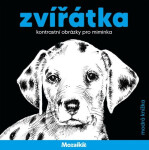 Zvířátka kontrastní obrázky pro miminka - modrá knížka