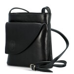 Luxusní dámská kožená crossbody kabelka Sweara, černá