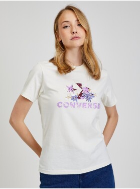 Krémové dámské tričko Converse dámské