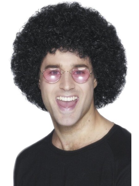 Černá afro paruka Economy