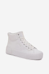Zateplené dámské tenisky na platformě Big Star OO274794 Bílé 41