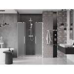 MEXEN/S - Velar L Duo posuvné sprchové dveře 160, dekor, bílá 871-160-003-32-20