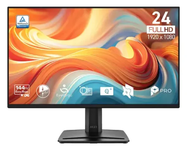 23.8" MSI PRO MP245 E14VL černá / Monitor / FHD / IPS / 144Hz / HDMI+VGA / VESA (9S6-3PF1CM-003)
