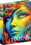 ENJOY Puzzle Malovaná slečna