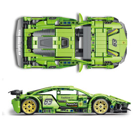 Mamido Konstrukční stavebnice sportovní auto Super Speed 385 dílů MT1133