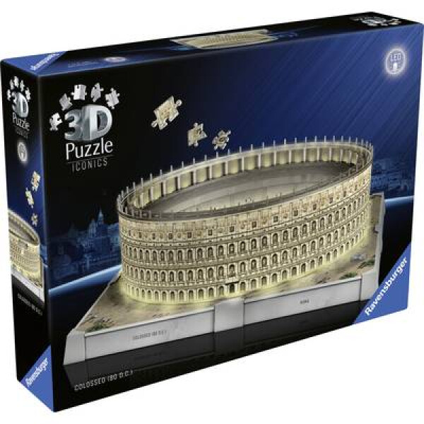 3D Puzzle Iconics: Koloseum (Noční edice) 216 dílků