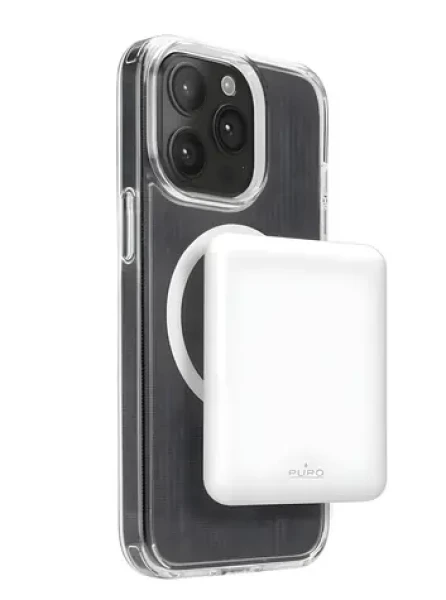 Puro Power Mag bílá / Powerbanka / 5000 mAh / MagSafe / 10 W / USB-C