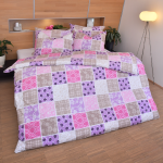 Stanex Ložní povlečení krepové pečvork růžový (LS237) ROZMĚR: cm polštář (90x70 cm Zapínání: Knoflíkové