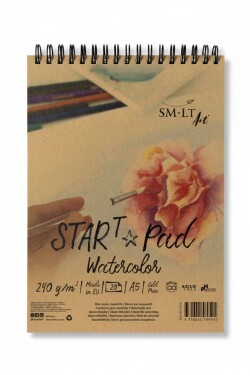 SM.LT Start Pad Watercolor A5 240 g/m2, 20 listů, kroužková vazba