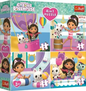 Trefl - Puzzle - Gábinin kouzelný domek 4v1