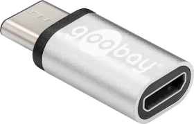 Goobay 56636 stříbrná / Adaptér / USB-C na USB Micro-B (56636)