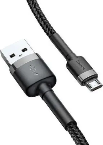 Baseus CAMKLF-BG1 Kabel USB-A (M) - Micro-USB (M) 1 m černo-šedá (CAMKLF-BG1)
