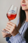 Bella Rose Sklenice na víno Hlavně mu nepiš + vánoční krabička, čirá barva, sklo, 350 ml
