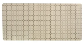 MSV protiskluzová podložka do vany QUADRO Premium béžová / SBS kaučuk / 36 x 76 cm