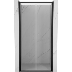 MEXEN - Exo sprchové dveře křídlové 90, transparent, černá 814-090-000-70-00
