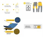 Pánské kalhoty Trilobite 661 Parado skinny fit black level 2 (Prodloužené) - 30 / černá