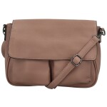 Trendy dámská koženková crossbody kabelka Rosica, starorůžová