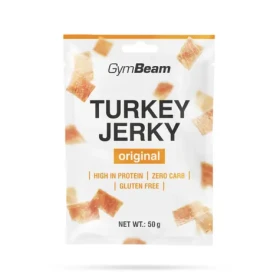 Sušené maso Turkey Jerky - GymBeam (originál, 50 g) (59179-1-50g-original)