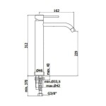 PAFFONI - Light Exclusive Edition Umyvadlová baterie, kartáčované zlato LIG081HGSP